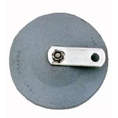 Rubber Pad for Inflatable Dinghy Stand-off Brackets, 4", Gray