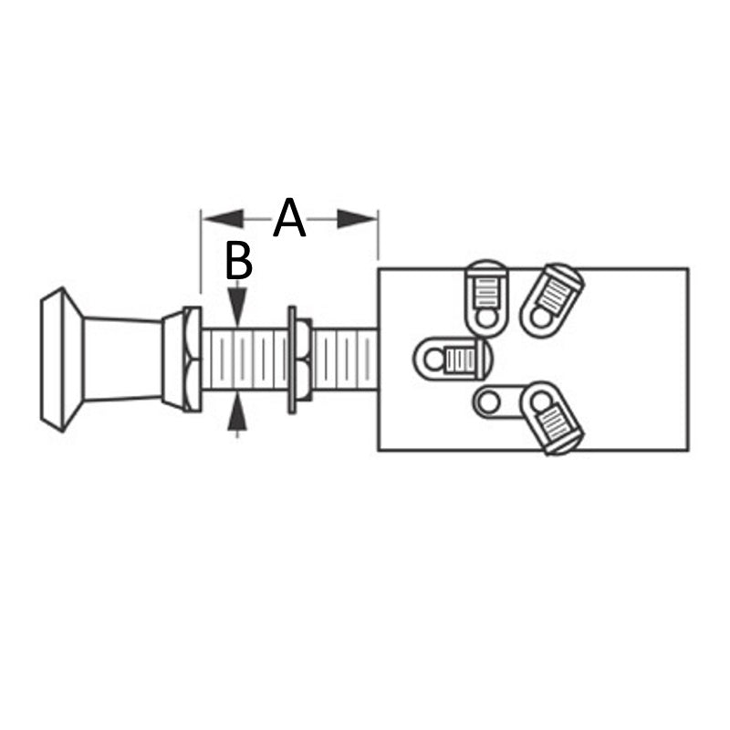 Sea-Dog Brass Three Position Two Circuit Switch