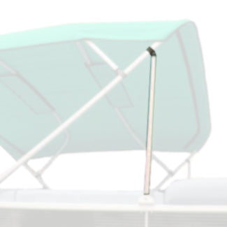 Square Tube Bimini Support Poles, 40" x 1" Sq.