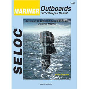 Mariner Outboard Repair Manual, 1977 - 1989, 3 & 4 Cylinder, Inline 6 & V6, Fuel Injection, 2 Stroke, 1402