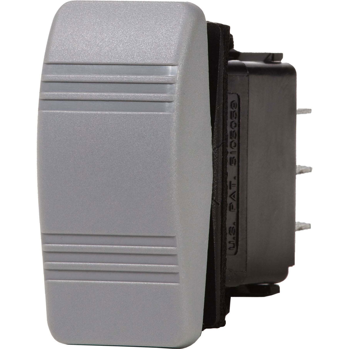 Contura Water Resistant DPST Switch, OFF-(ON), Gray