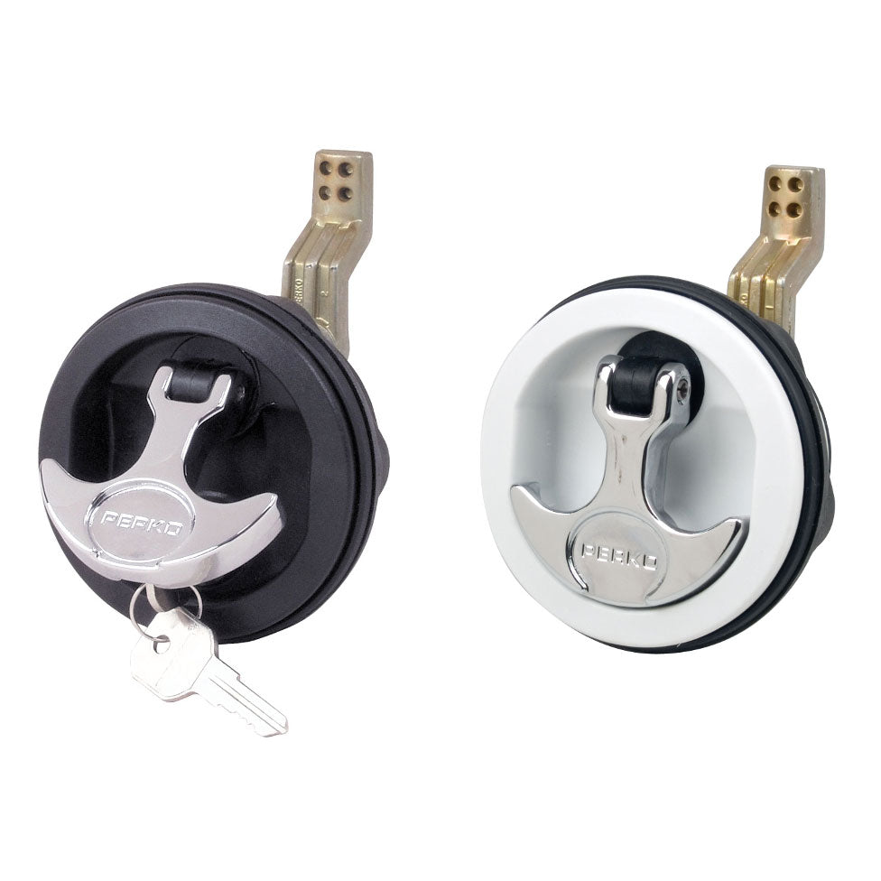 Perko, 1091003BLK, Surface Mount Lock and Latch, 1-1/4" to 1-7/8", Black