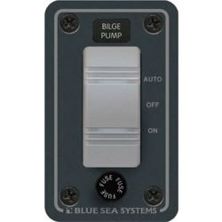Contura Water Resistant 12 Volt Bilge Pump Control Panel, Fused, Lighted, (ON)-OFF-AUTO