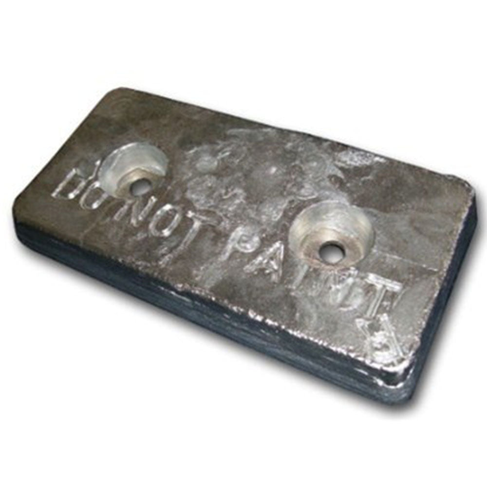 Commercial Zinc Hull Anode 1.25" x 6" x 12"