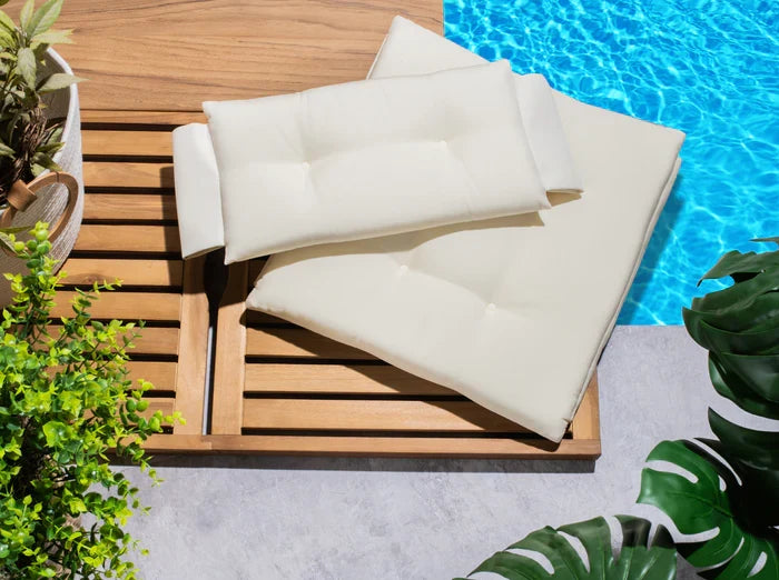 Oyster Sunbrella Fabric Replacement Cushion