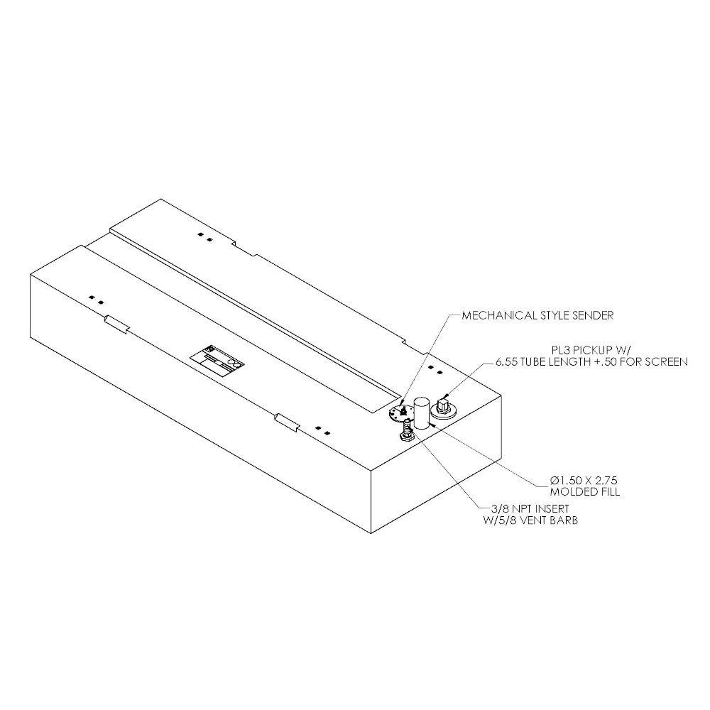 25 Gallon Permanent Fuel Tank