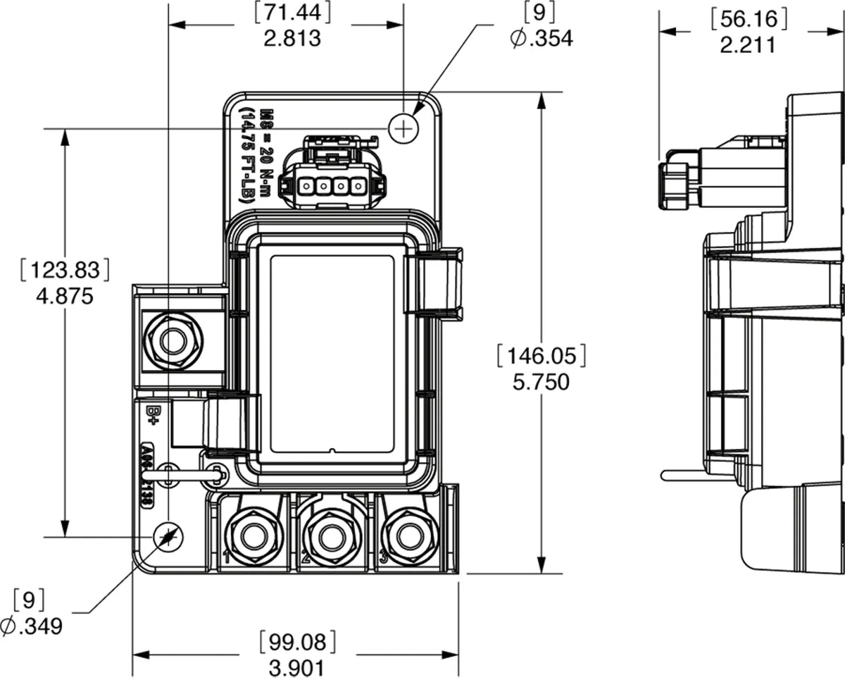 SafetyHub 100 Fuse Block 7725 with Connecting Plug