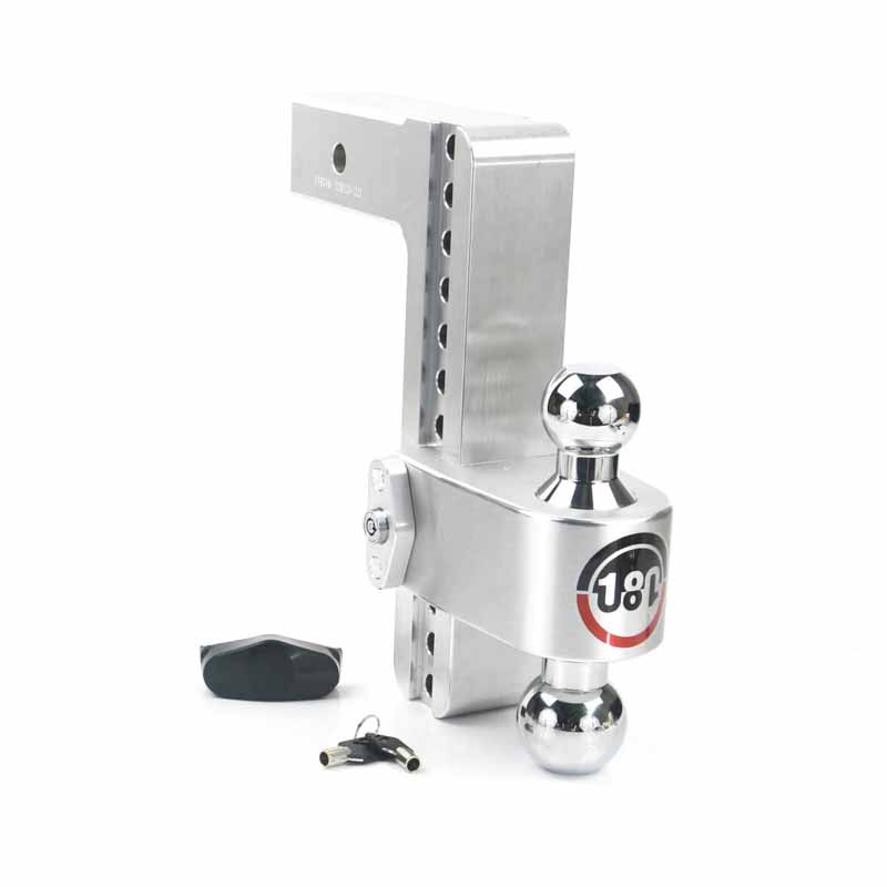 10" Aluminum Adjustable Drop Hitch w/ 2.5" Shank (10K/18.5K GTWR)