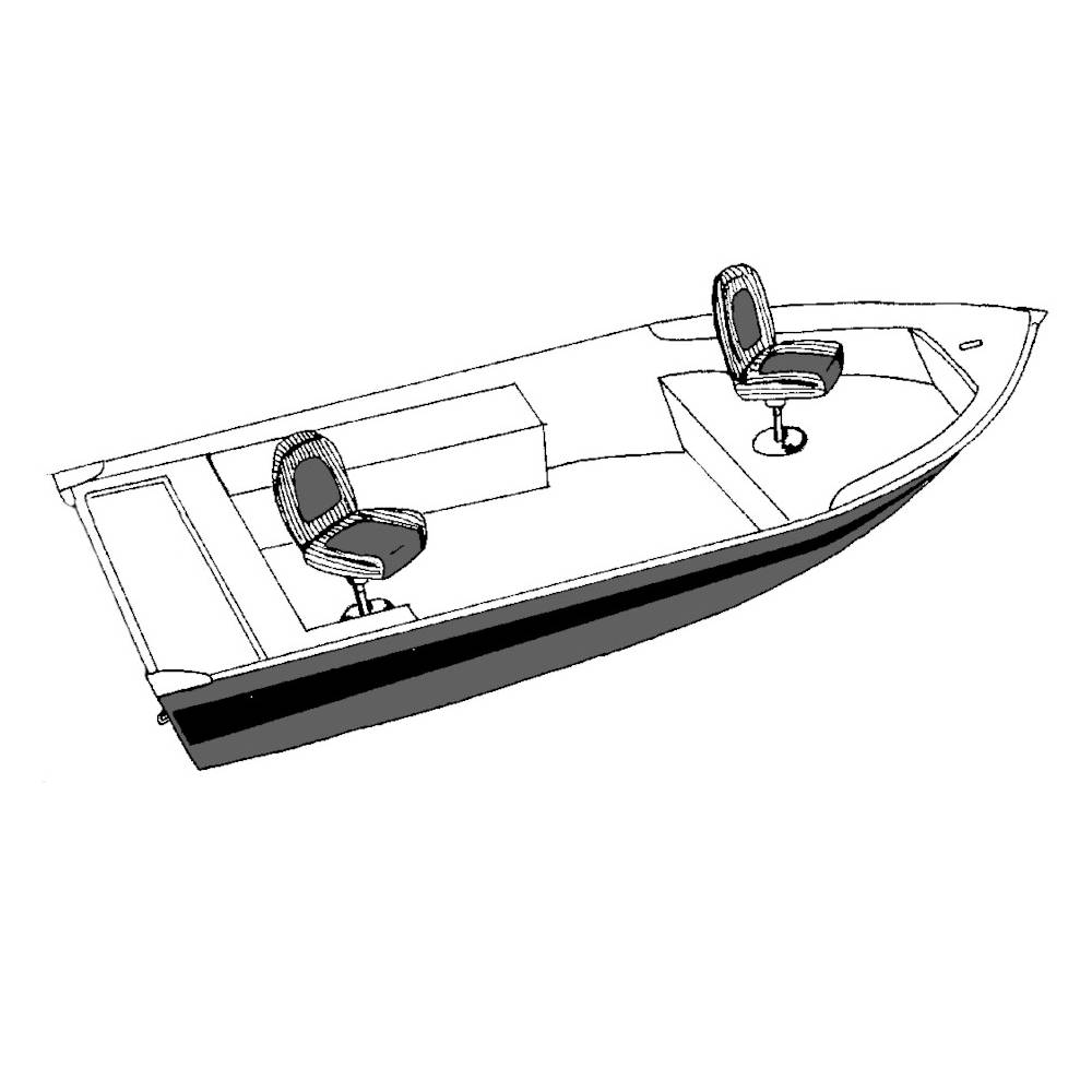 Carver V-Hull Fishing Boats Semi-Custom Boat Cover, w/o Motor Cover, Narrow