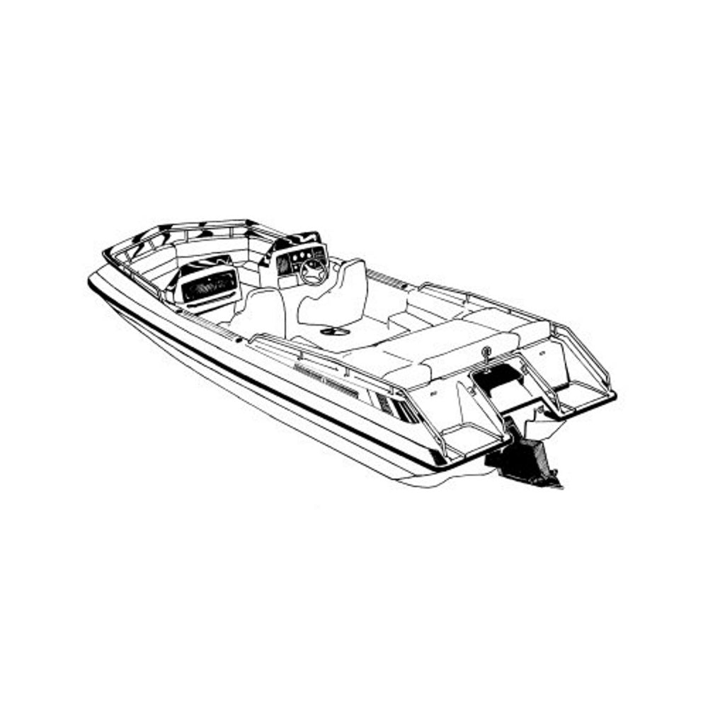Carver Semi-Custom Cover, Deck Boat, w/Low Rails, Inboard/Outdrive