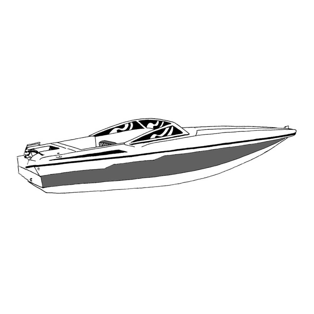 Carver Semi-Custom Cover, Ski Boat, w/Low Profile Windshield, Inboard / Outdrive