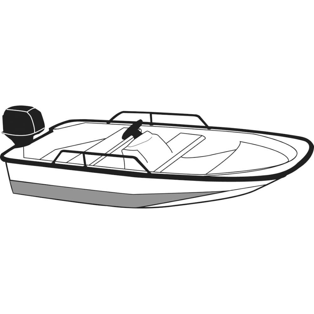 Carver Whaler Style, Center Console, Side Console & Rail Allowance, Outboard Motor Cover Attached
