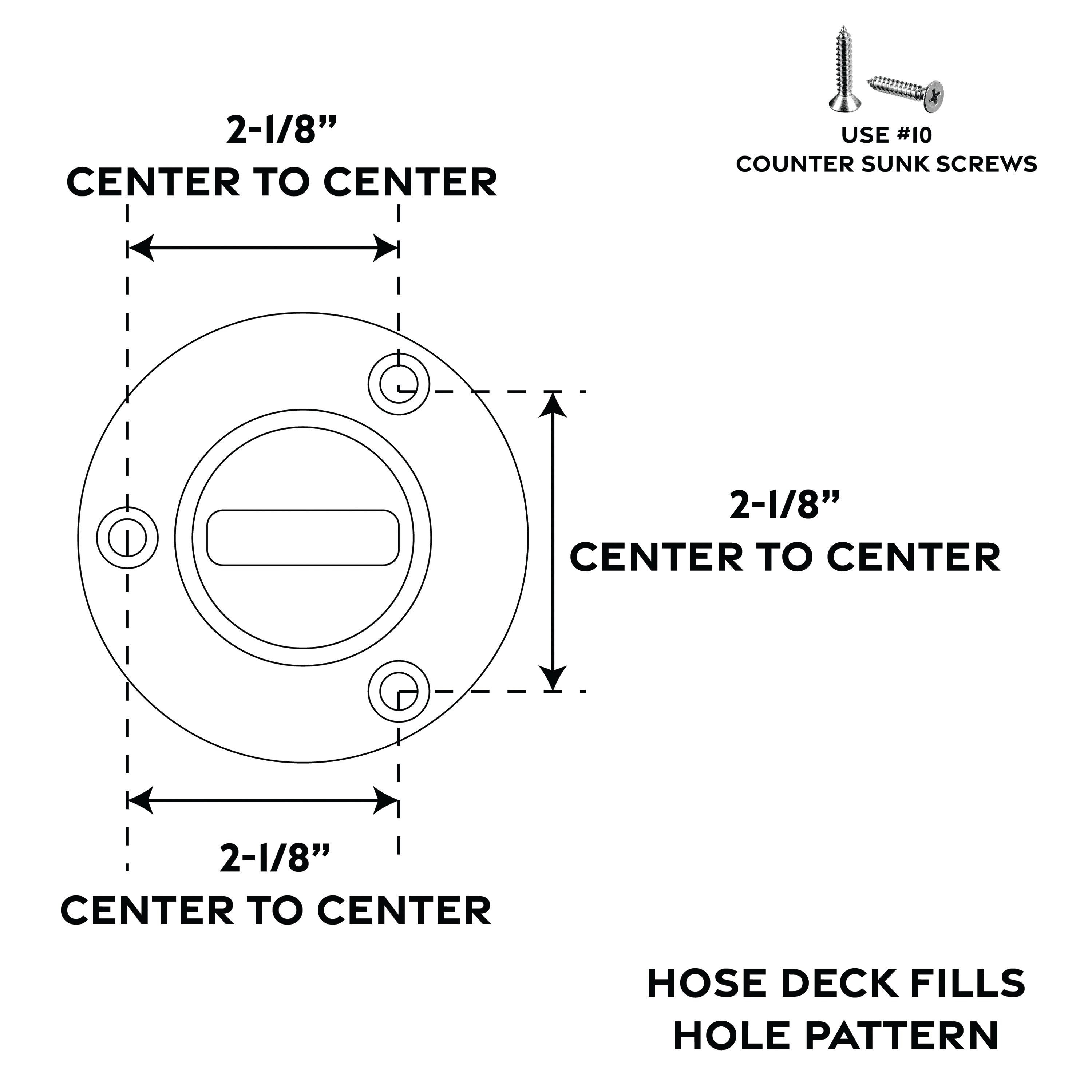 1-1/2" Hose Deck Fill Waste