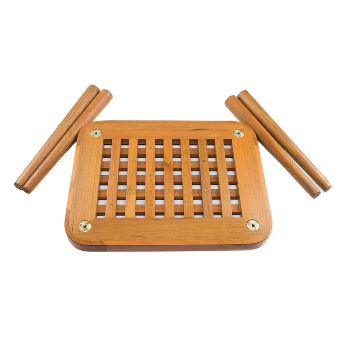 Premium Grade Teak Cockpit Grate End Table