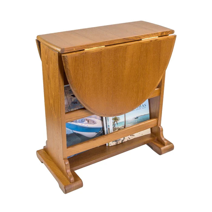 27-3/4" Premium Grade Teak Drop Leaf Table