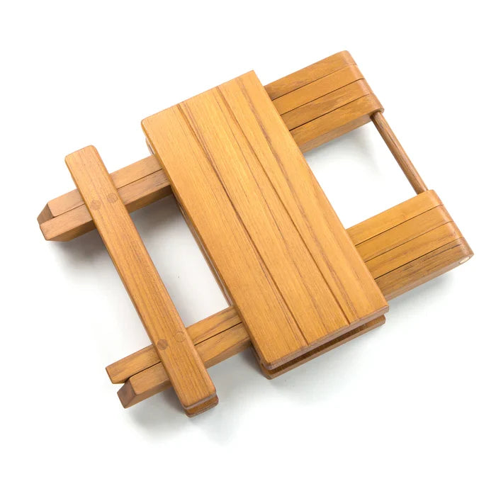 Premium Grade Teak Grooved Top Fold Away Table