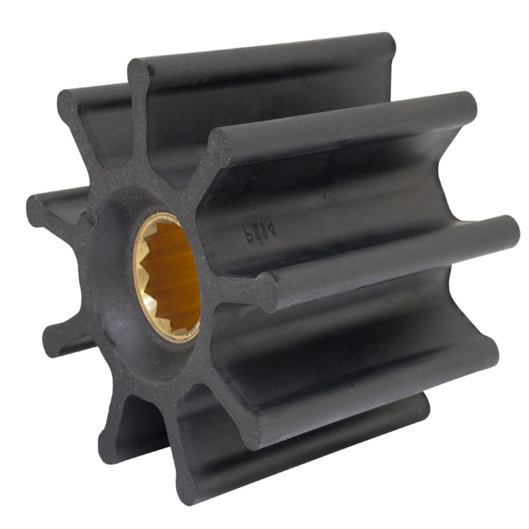 Jabsco, Impeller, Silhouette M, 2-9/16" dia., 8 Blade, Neoprene