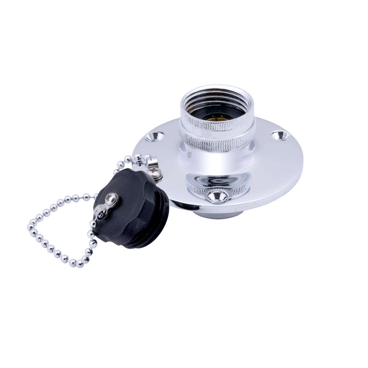 1/2" FIPT x 3/4" GHT - Chrome Plated Brass Stainless Steel - Inlet