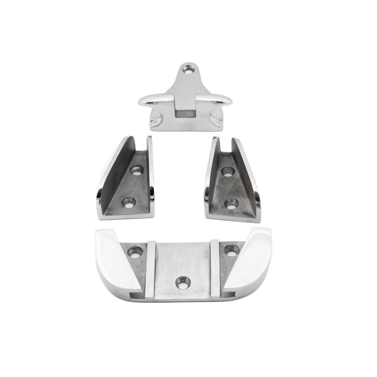 Anchor Chocks Deck Mounting - Stainless Steel - S-0143S