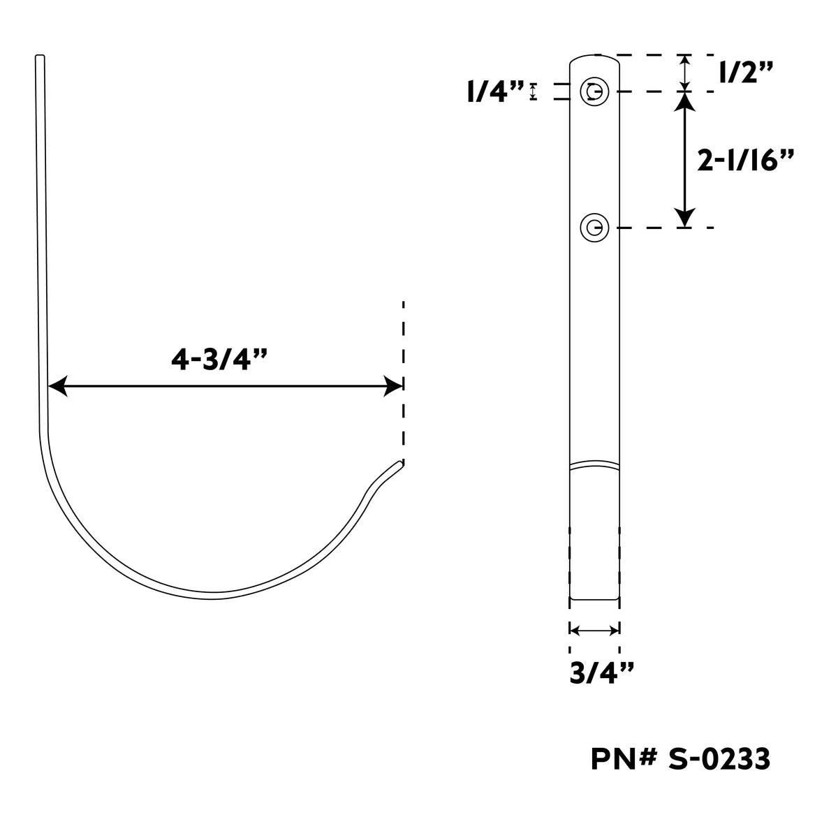Ring Buoy Bracket, S-0233