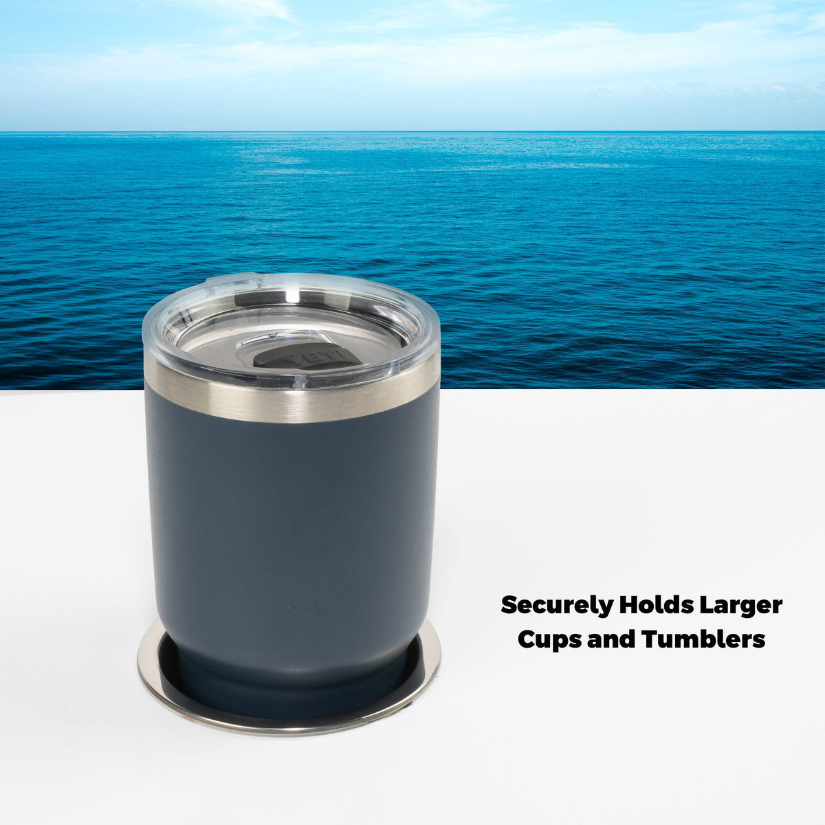 Whitecap Cup Holder, Stainless Steel with Drain