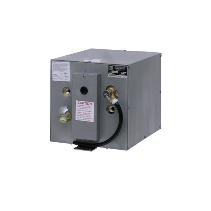 Seaward 6 Gallon 120 Volt Water Heater w/ Rear Mounted Heat Exchanger, Horizontal, Galvanized Steel, S600