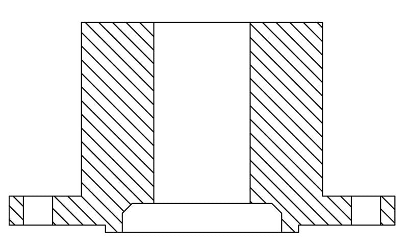Buck Algonquin Transmission Coupler, Solid, 1-1/4" Shaft, 5" Flange