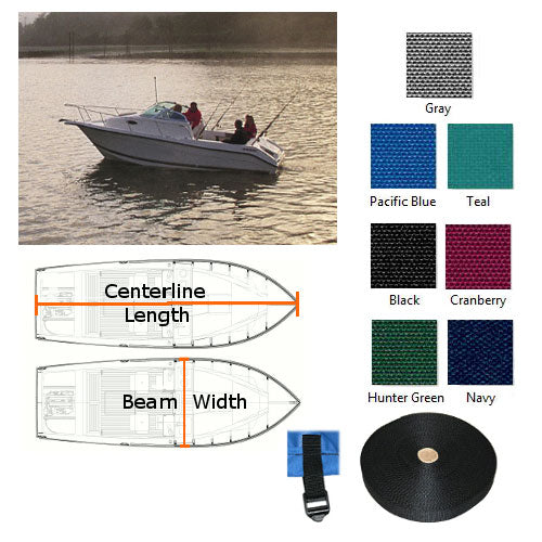 Euro Style Walk-Around Cuddy Cabin Boat Covers, Fits Trophy 2503 FM O/B ('04 - '09)