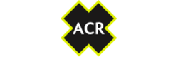 ACR logo with a black 'X' on a yellow background