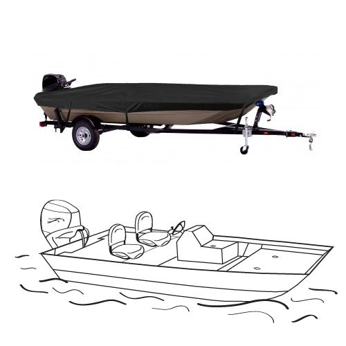 Aluminum Jon Boat Outboard, Select Fit Boat Cover