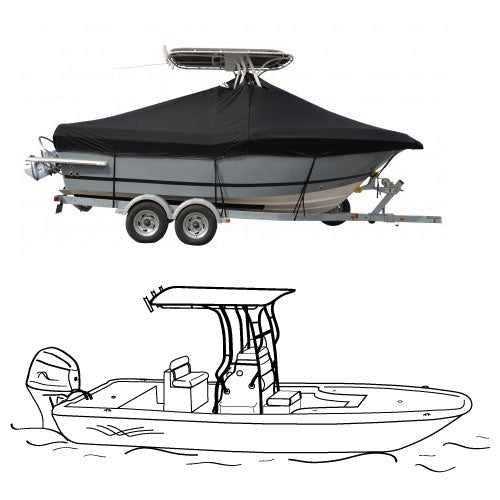 Bay Fisherman T-Top, Select Fit Boat Cover