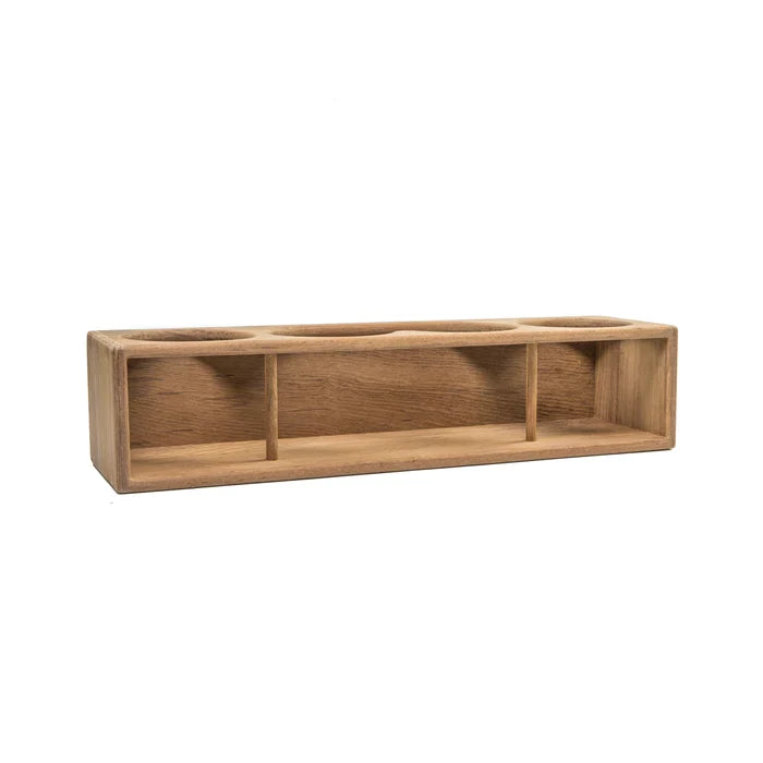 Teak Insulated Drink Holder, Binocular Rack