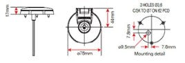 Lewmar Covered Foot Switch for Anchor Windlass<br>