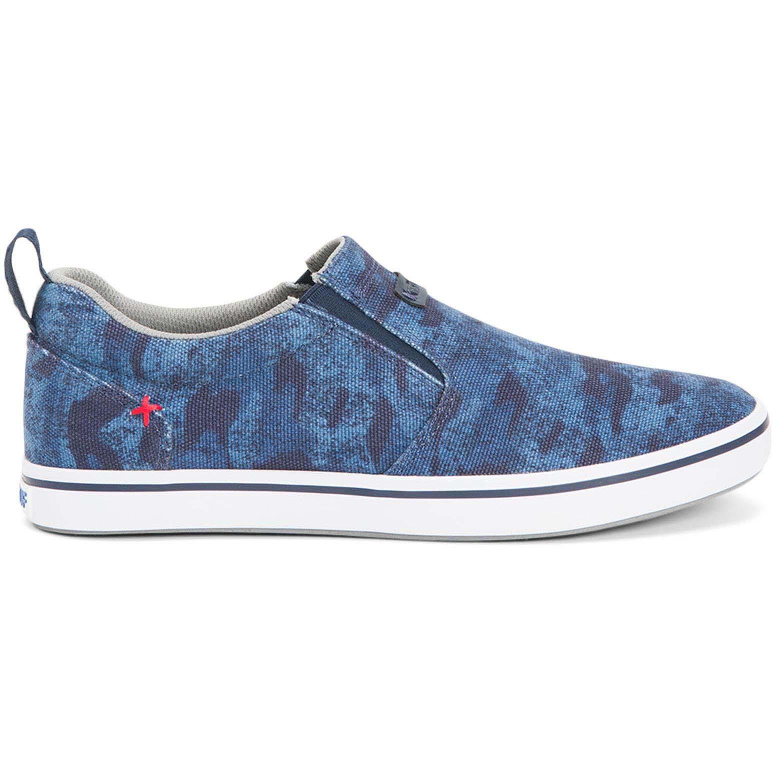 Open-Box Xtratuf Men's Sharkbyte Sustainable Deck Shoe, Blue Camo 10