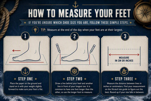 XTRATUF Footwear Sizing Chart