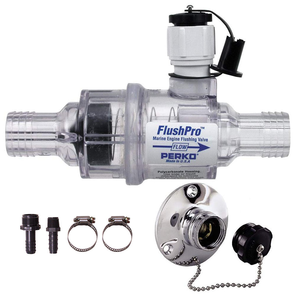 Perko Flush Pro, Marine Engine Flushing and Winterizing Valve and Kit, 1-1/4"