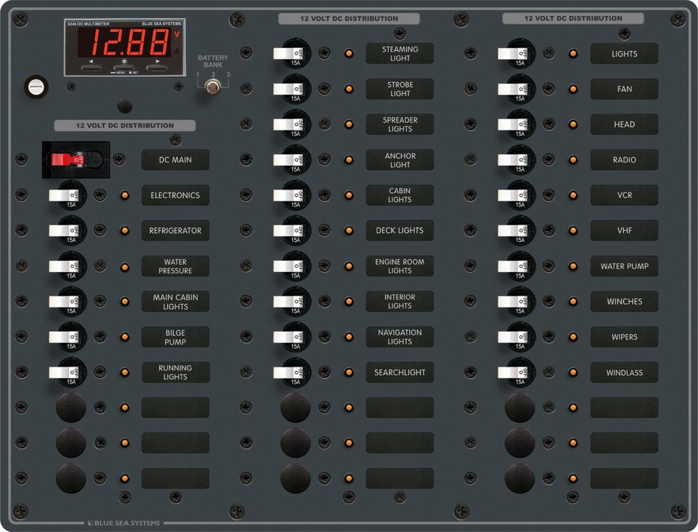 White Toggle DC Main And 35 Positions