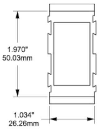 Contura Switch Mounting Bracket, Center Panel