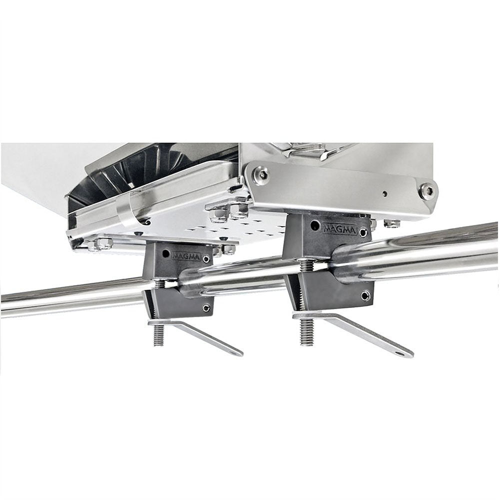 Mount, Heavy Duty for Grill or Table, Extended Horizontal Round Rail, 1"