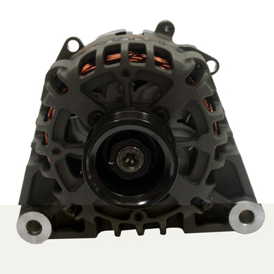 Alternator, Volvo 8.1L, 12 Volt, 70 Amp, Dual 2" Mount Feet, 6-Groove 67mm Serp. Pulley, Replaces Volvo # 3862613