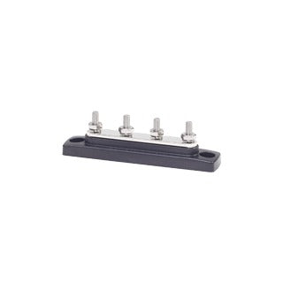 Blue Sea Systems, Common 100 Amp Mini BusBar, 4 gang, 10-32 Stud Terminals