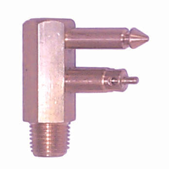 Mercury Outboard Fuel Tank Side Connector - 1/4 in. NPT, Mates with 18-8091, Replaces 9-38012
