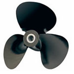 15" Dia. 15" Pitch, LH, 3-Blade, Aluminum, Short Hub Prop, High Speed
