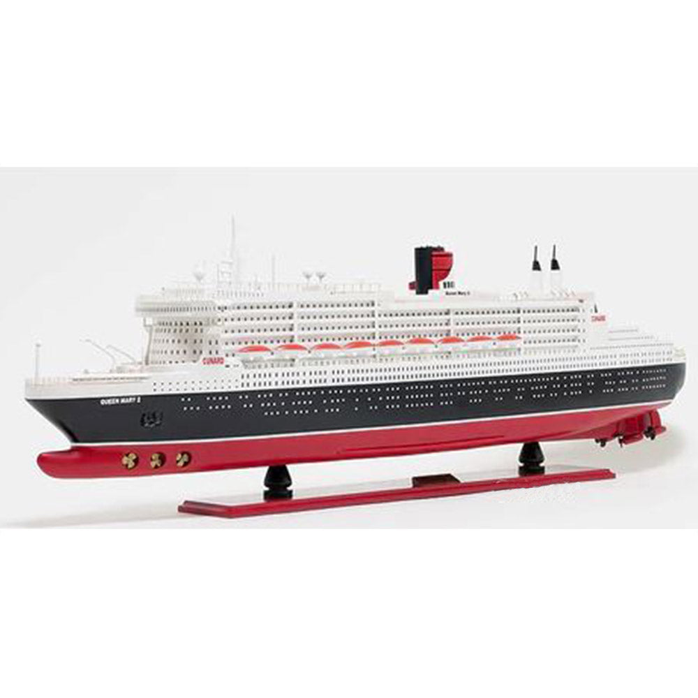 Queen Mary II Ocean Liner - Wooden Model Ship, 40"L