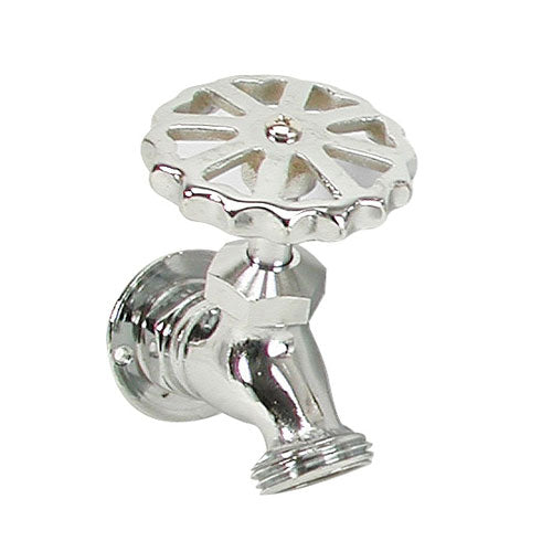 1/2" FIPT x 3/4" GHT - Chrome Plated Brass Stainless Steel - Regular Sillcock