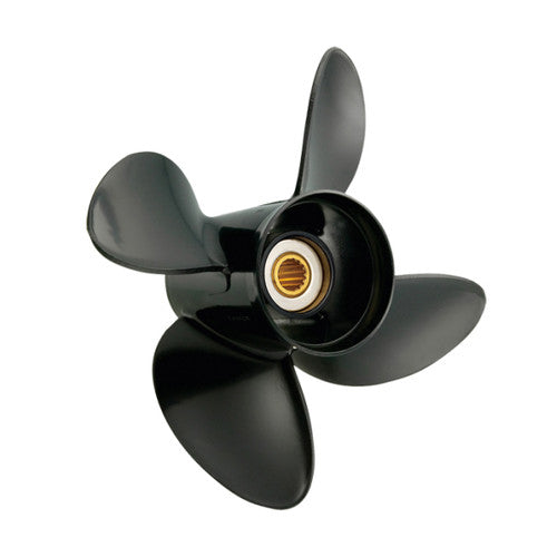 Solas Amita 4 Propeller; 14.8" Dia. 15" Pitch, LH, 4-Blade, Aluminum,  - BRP, Johnson, Evinrude, OMC Sterndrive