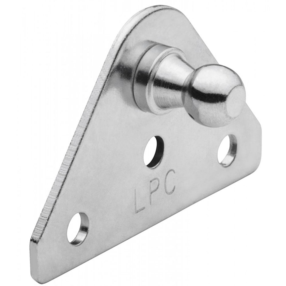 Gas Spring Mounting Bracket, 3/4" W x 2-1/4" L x 1-7/16" H, 10mm Ball, Galvanized, G-1020