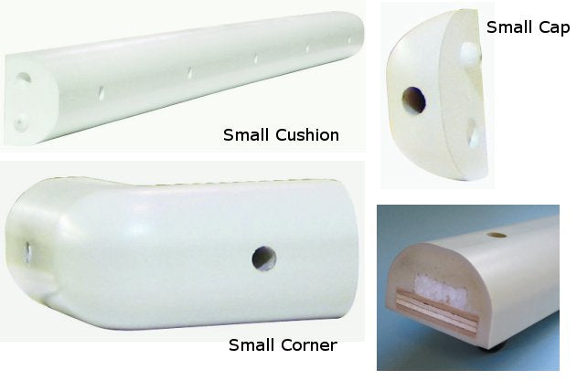 DocKusion, Dock Cushion, Foam Edge Bumpers, Interlocking, Putty, Small, 48"