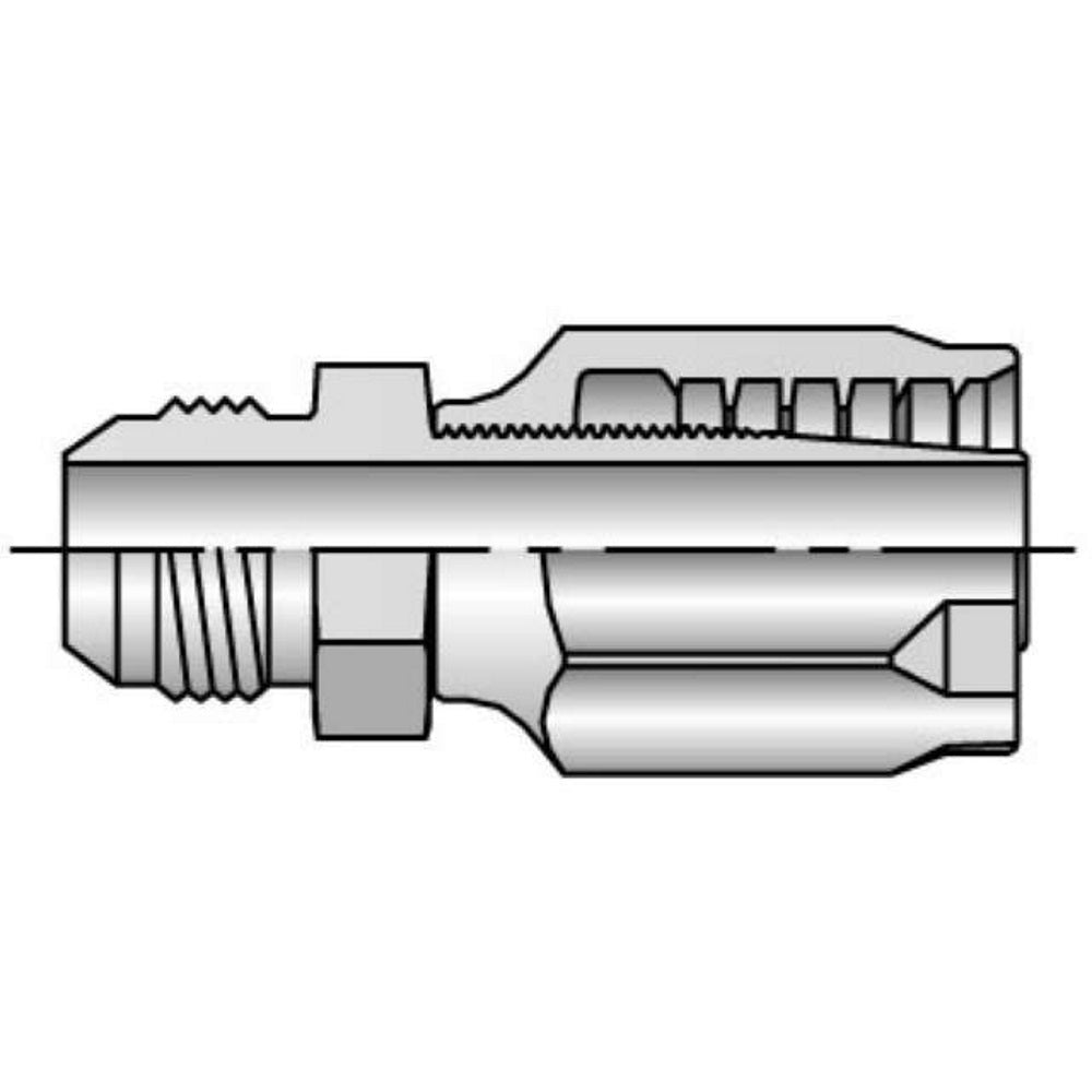 Reusable Male JIC 37 Fitting - Rigid Straight, 20330-8-8