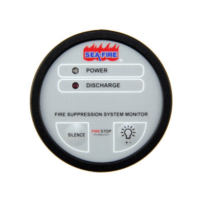 Sea-Fire, Fire System Monitor with Engine Restart Control, Round